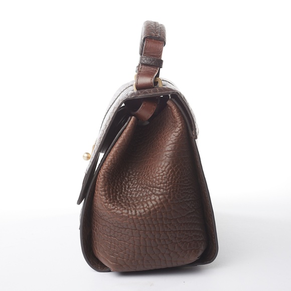 ❌ NWT Santoni Two-tone Brown Leather Handbag - Picture 3 of 15